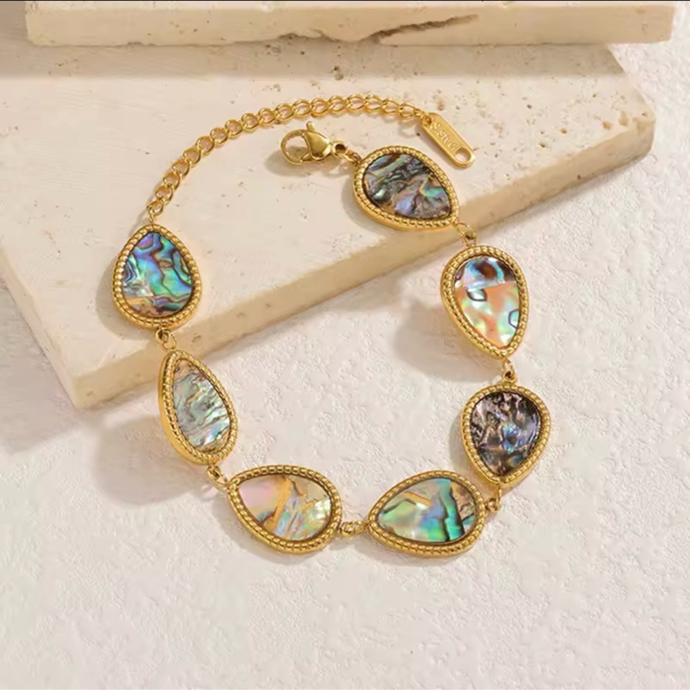 18k gold plated stainless steel bracelet